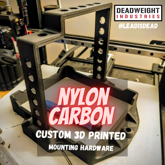 Nylon carbon 3D printed battery mounting hardware